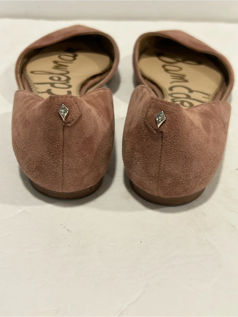 Sam Edelman Suede d'Orsay Pointed Toe Flats Dusty Rose Size 7 Coquette Preppy